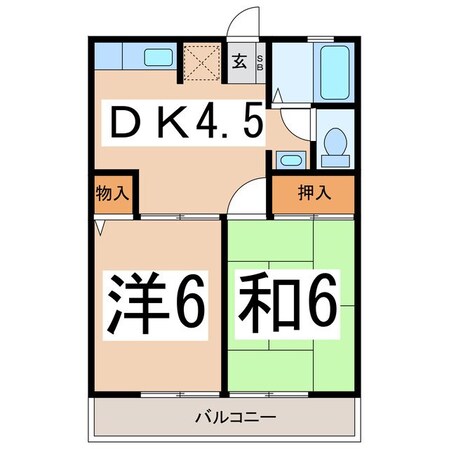 シティハイム　アスティ石橋の物件間取画像